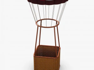 hot air balloon v 3 3D Model