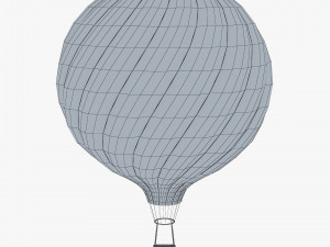 hot air balloon v 3 3D Model