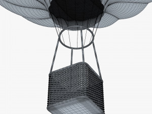 hot air balloon v 3 3D Model