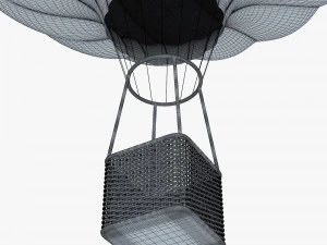 hot air balloon v 3 3D Model