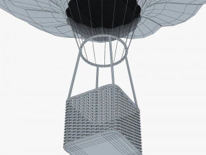 hot air balloon v 3 3D Model