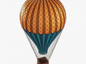 hot air balloon v 4 Model 3D