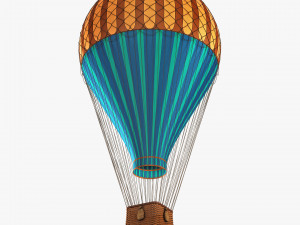 hot air balloon v 4 Model 3D