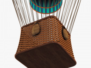 hot air balloon v 4 Model 3D