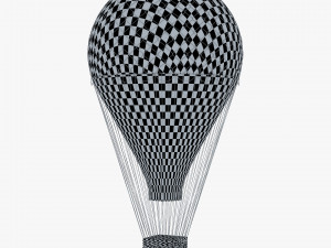 hot air balloon v 4 Model 3D