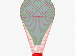 hot air balloon v 4 Model 3D