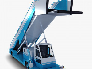 passenger boarding stairs car v 1 Modelo 3D