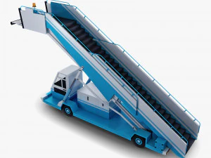 passenger boarding stairs car v 1 3D Model