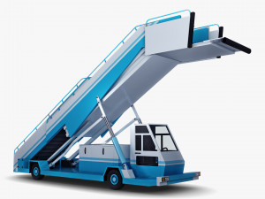 passenger boarding stairs car v 1 Modelo 3D