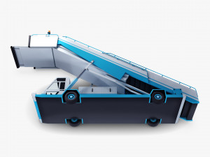 passenger boarding stairs car v 1 Modelo 3D