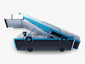 passenger boarding stairs car v 1 3D Model
