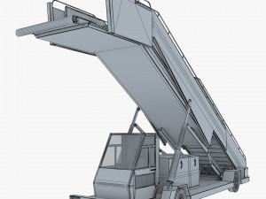passenger boarding stairs car v 1 Modelo 3D