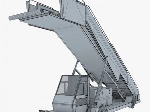 passenger boarding stairs car v 1 3D Model