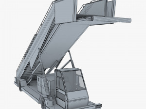 passenger boarding stairs car v 1 Modelo 3D