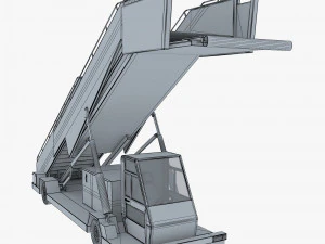 passenger boarding stairs car v 1 3D Model