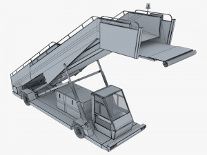 passenger boarding stairs car v 1 Modelo 3D