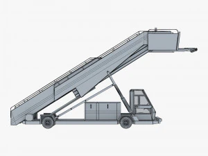 passenger boarding stairs car v 1 3D Model