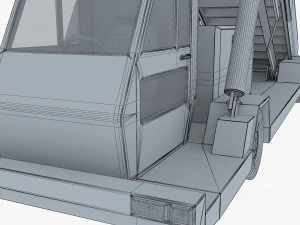 passenger boarding stairs car v 1 3D Model