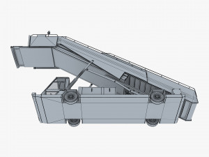 passenger boarding stairs car v 1 Modelo 3D