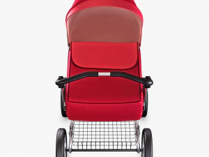 baby stroller red v 1 3D Model