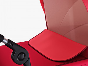 baby stroller red v 1 Modello 3D
