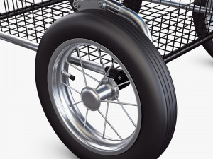 baby stroller blue v 1 Modello 3D
