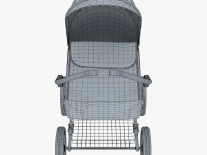 baby stroller blue v 1 3D Model