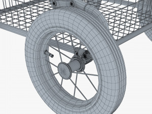 baby stroller blue v 1 Modello 3D