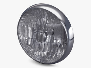 Classic Round Headlight v 1 3D Model
