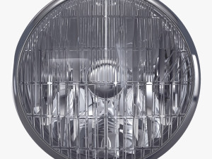 Classic Round Headlight v 1 3D Model
