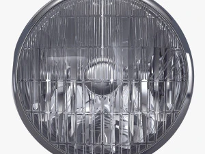 Classic Round Headlight v 1 3D Model