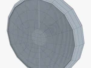 Classic Round Headlight v 1 3D Model