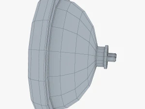 Classic Round Headlight v 1 3D Model
