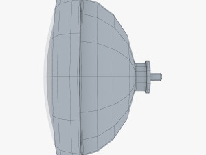 Classic Round Headlight v 1 3D Model