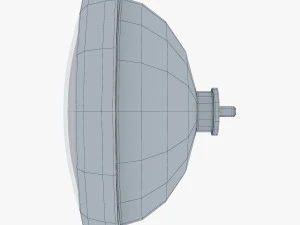 Classic Round Headlight v 1 3D Model
