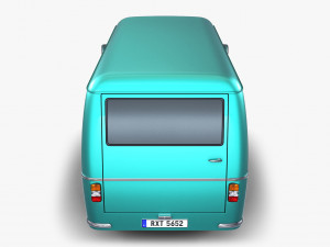 generic retro cargo van v 1 Model 3D