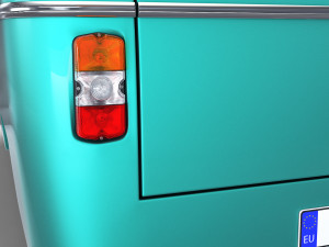 generic retro cargo van v 1 Model 3D
