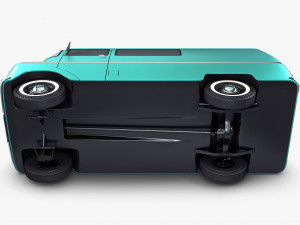 generic retro cargo van v 1 Model 3D