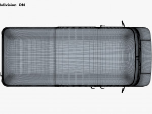 generic retro cargo van v 1 Model 3D