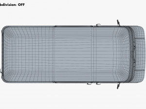 generic retro cargo van v 1 Model 3D