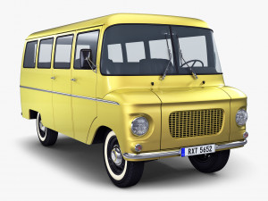 generic retro passenger van v 1 3D-Modell