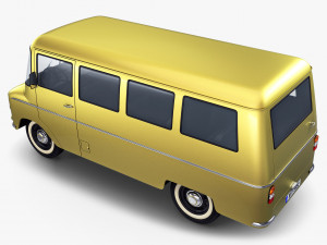 generic retro passenger van v 1 3D-Modell