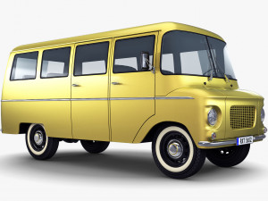 generic retro passenger van v 1 3D-Modell
