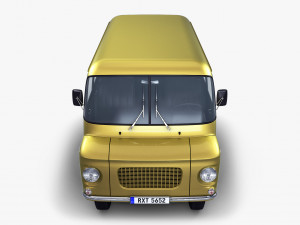 generic retro passenger van v 1 3D-Modell