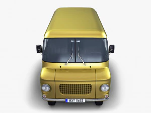 generic retro passenger van v 1 3D Model