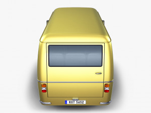 generic retro passenger van v 1 3D-Modell