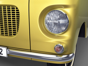 generic retro passenger van v 1 3D-Modell