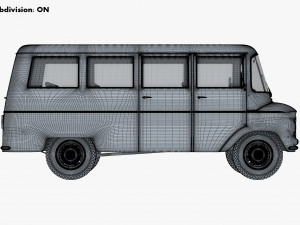 generic retro passenger van v 1 3D-Modell