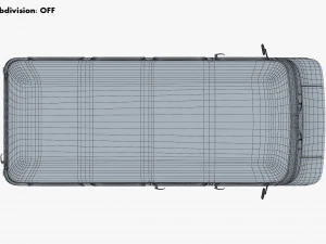 generic retro passenger van v 1 3D Model