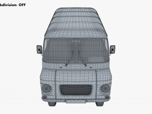 generic retro passenger van v 1 3D-Modell